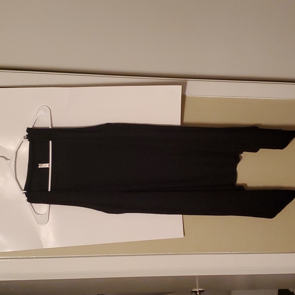 Popana black kimono vest